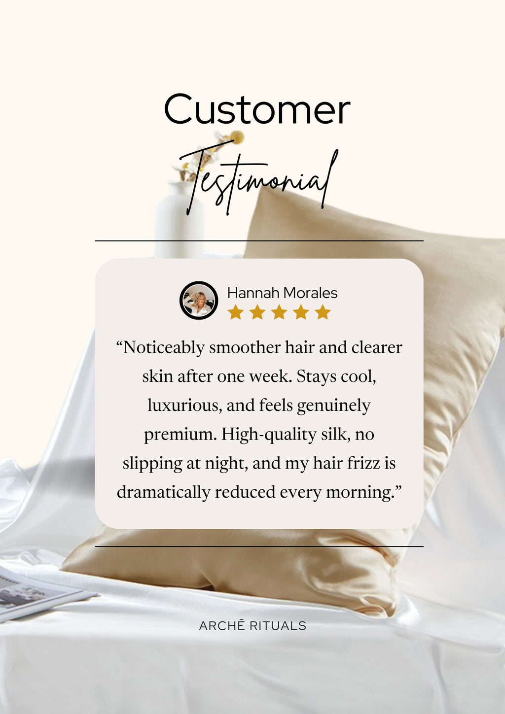 Mulberry Silk Pillowcase • Skin Protection