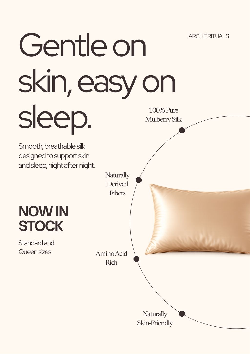 Mulberry Silk Pillowcase • Skin Protection