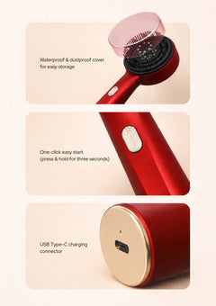 Hair Growth Electric Brush • Red Light Massage Therapy
