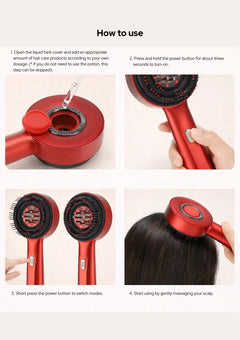 Hair Growth Electric Brush • Red Light Massage Therapy