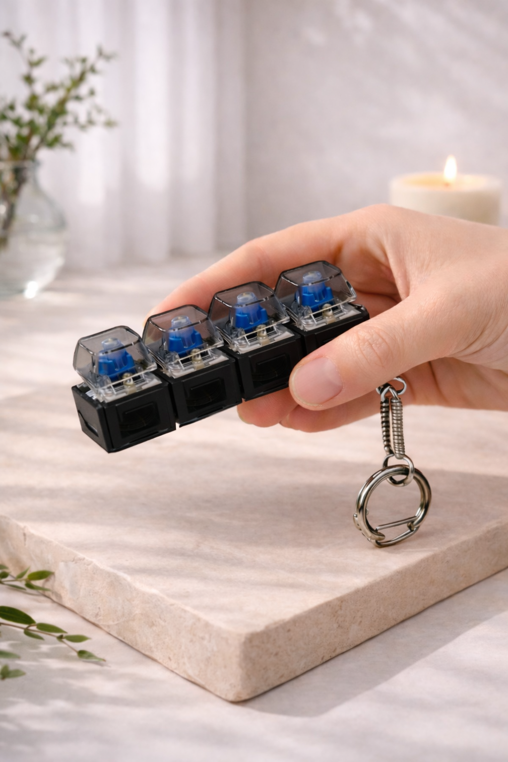 Focus Click Keychain • Stress Relief