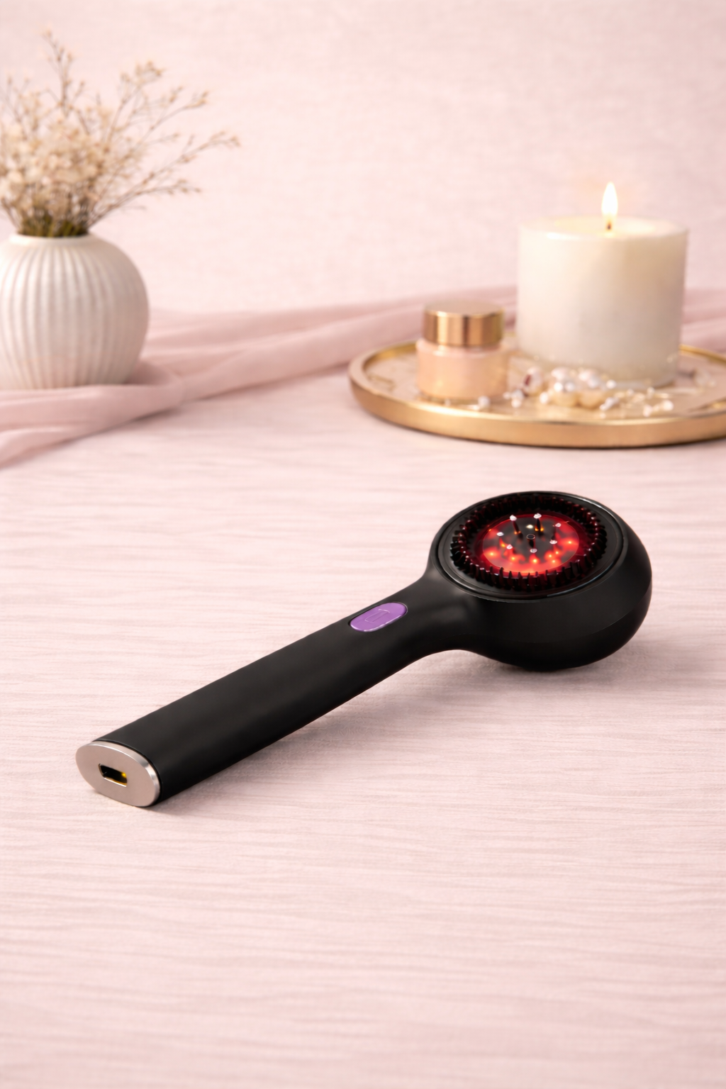 Hair Growth Electric Brush • Red Light Massage Therapy