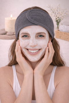 Adjustable Skincare Headband • Gentle Face Washing
